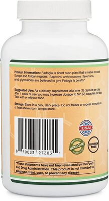 Фадогія Агрестіс Double Wood Fadogia Agrestis Extract 10:1 600 mg, 180 капсул