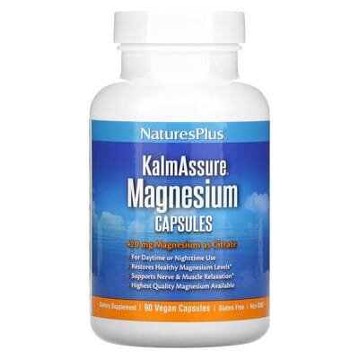 Магній Nature's Plus KalmAssure Magnesium 400 мг, 90 капсул