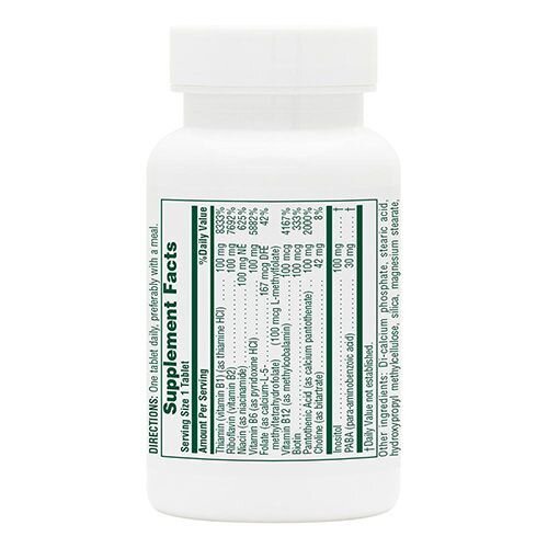 B-комплекс повільного вивільнення Nature's Plus Mega B-100, 60 таблеток
