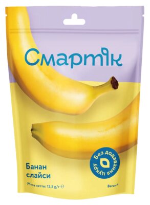 Банан сублімований Смартік слайси, 12,5 г