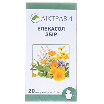 Елекасол збір по 1.5 г №20 у філ.-пак.