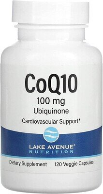 Коензим Q10 Lake Avenue Nutrition CoQ10 100 мг, 120 веганських капсул