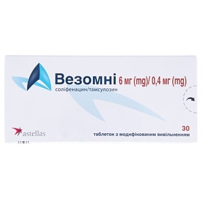 Везомні таблетки з модиф. вивіл. по 6 мг/0.4 мг №30 (10х3)