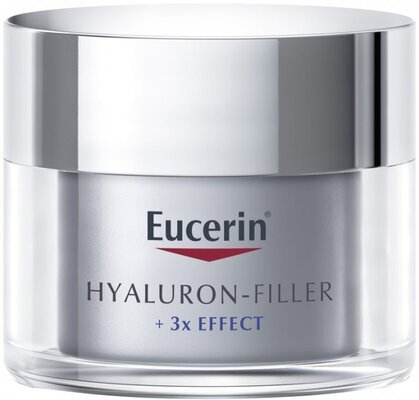 Крем для обличчя Eucerin Hyaluron Filler + 3x Effect нічний проти зморшок для всіх типів шкіри (63486), 50 мл