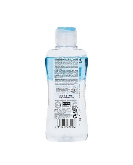 Засіб для зняття макіяжу з очей та губ Babaria Biphasic make-up remover Бавовна, 100 мл