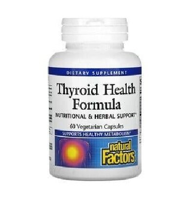Комплекс для щитовидної залози Natural Factors Thyroid Health Formula, 60 рослинних капсул