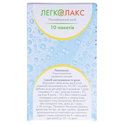 Легколакс порошок д/ор. р-ну по 4 г №10 у пак.-саше