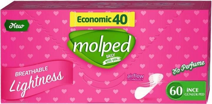 Щоденні гігієнічні прокладки Molped Everyday Freshness, 60 шт
