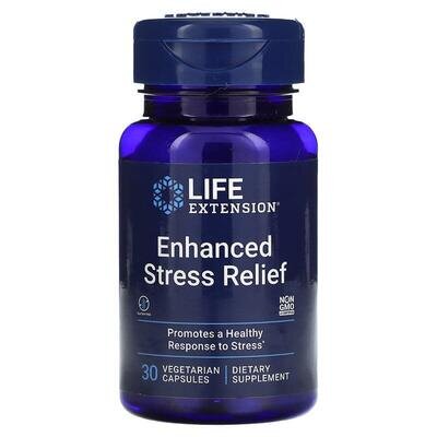 Допомога при стресі Life Extension Enhanced Stress Relief, 30 вегетаріанських капсул