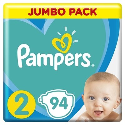 Підгузки дитячі Pampers Active Baby розмір 2, 4-8 кг, 94 шт