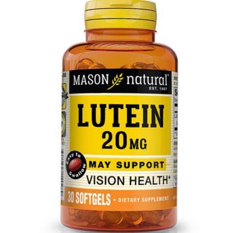 Лютеїн Mason Natural Lutein 20, 30 гелевих капсул