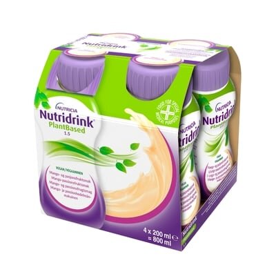 Ентеральне харчування Nutricia Nutridrink Plant Based зі смаком Манго-Маракуйя, 200 мл х 4 шт