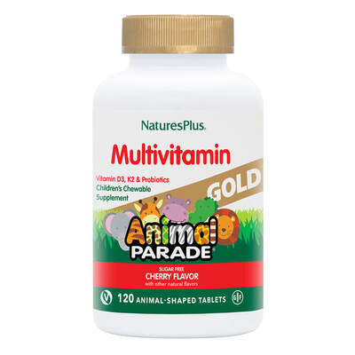 Вітамінний комплекс для дітей Nature's Plus Animal Parade Gold, вишня, 120 таблеток