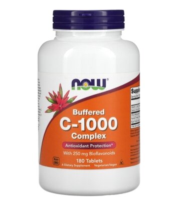 Вітамін С комплекс NOW C-1000 Complex таблетки №180