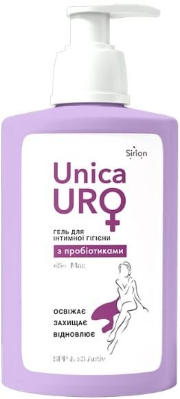 Гель для інтимної гігієни UnicaUro Max 45+ з пробіотиками, 250 мл