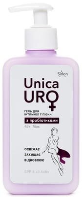 Гель для інтимної гігієни UnicaUro Max 45+ з пробіотиками, 250 мл