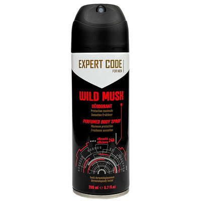 Дезодорант спрей Expert Code Wild Musk для чоловіків, 200 мл