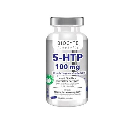 5 HTP Biocyte 100 мг для покращення емоційного стану, 30 гелевих капсул
