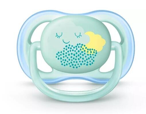 Пустушка силіконова Philips Avent Ultra Air SCF344/20, 0-6 місяців, 2 шт