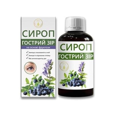 Гострий зір сироп по 200 мл у флак.