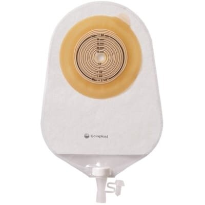 Мішок уростомний Coloplast Alterna 17477 однокомпонентний прозорий, 375 мл розмір для вирізання 10-55 мм, 30 штук