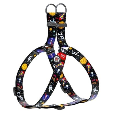 Шлея для собак Collar WAUDOG Nylon NASA, з QR паспортом ширина 15 мм, довжина 40-55 см