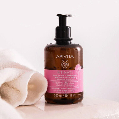 Гель для інтимної гігієни Apivita Intimate Ніжний очищувальний для щоденного використання, 300 мл