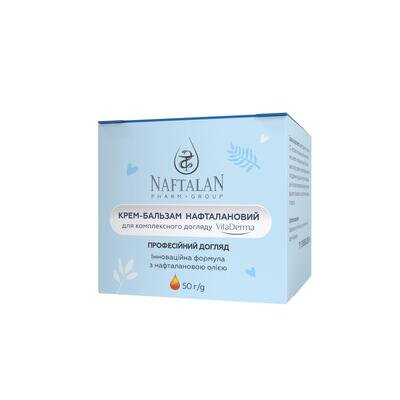 Крем-бальзам для тіла Naftalan Pharm Group VitaDerma нафталановий для комплексного догляду, 50 мл