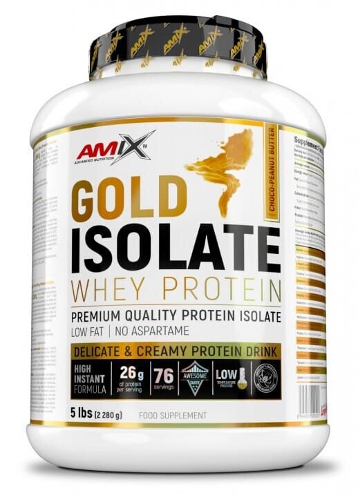 Протеїн Amix Nutrition Gold Isolate Whey Protein шоколад-арахісова паста, 2280 г
