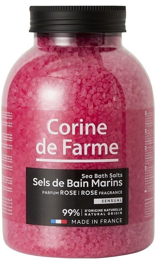 Сіль морська для ванн Corine De Farme Троянда, 1,3 кг