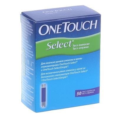 Тест-смужки One Touch Select для глюкометра 50 штук (2х25)