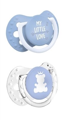 Пустушка силіконова Lovi My Little Love динамічна, 22/847boy, 0-2 місяці, 2 шт