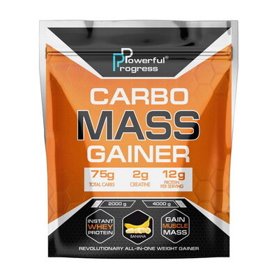 Гейнер Powerful Progress Carbo Mass Gainer banana, 2 кг