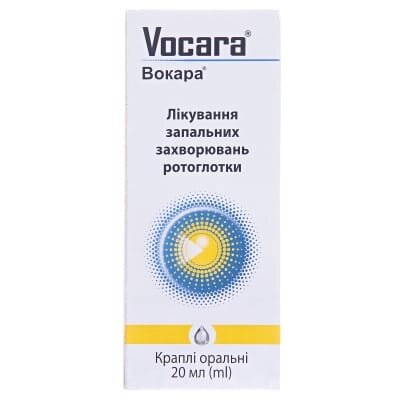 Вокара краплі ор. по 20 мл у флак.-крап.