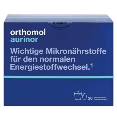 Ортомол Aurinor обмін речовин капсули + порошок, курс 30 днів