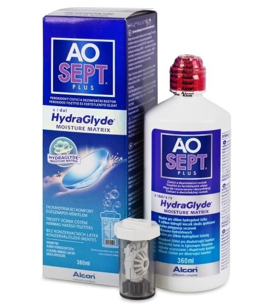 Розчин Alcon AOSept Plus HydraGlyde для контактних лінз, 360 мл