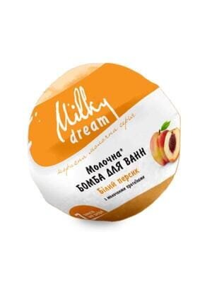 Бомба для ванн Milky Dream Молочна Білий персик, 100 г