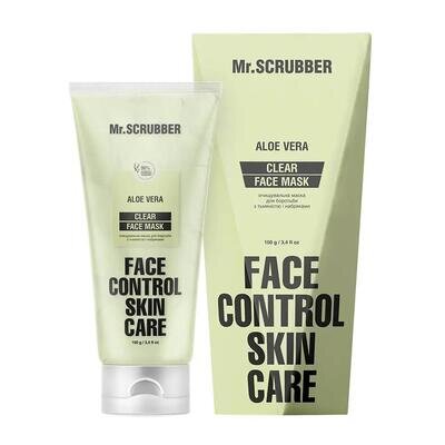 Маска для обличчя MR.Scrubber Clear Face Control для боротьби з тьмяністю і набряками, 100 мл
