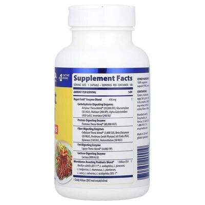 Травні ферменти з пробіотиками Enzymedica Digest Gold + Probiotics, 180 капсул
