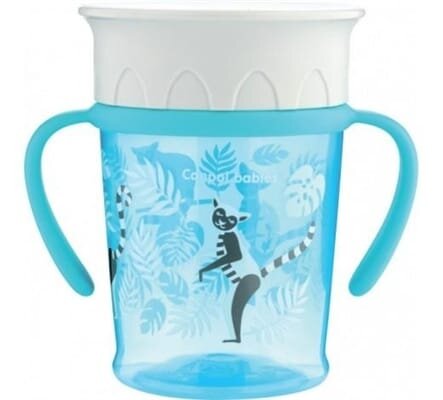 Кружка Canpol babies Jungle 360, бірюзова, 56/504_tur, 270 мл