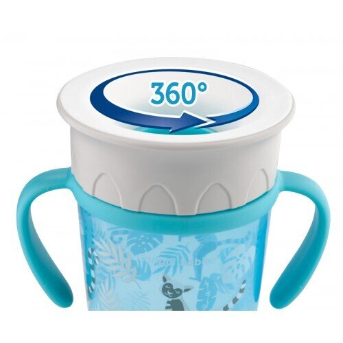 Кружка Canpol babies Jungle 360, бірюзова, 56/504_tur, 270 мл