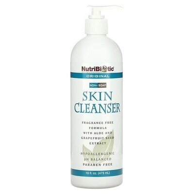 Гель для душа NutriBiotic Skin Cleanser, без мила, Алое Вера, 473 мл