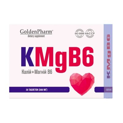 Калій Магній В6 Golden Farm таблетки №30