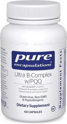 Вітаміни групи B Pure Encapsulations Ultra B-Complex з PQQ, 60 капсул