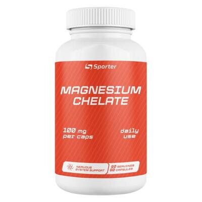 Хелат магнію Sporter Magnesium Chelate, 90 капсул