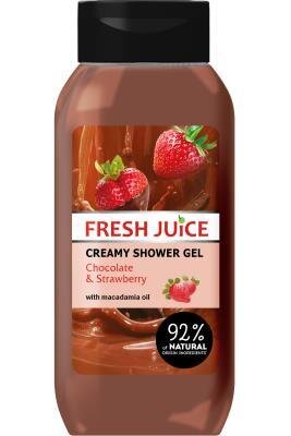 Крем-гель для душу Fresh Juice Chocolate & Strawberry, 400 мл