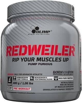Передтренувальний комплекс Olimp RedWeiler, чорниця, 480 г