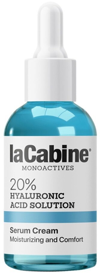 Крем-сироватка для обличчя La Cabine 20% Hyaluronic Acid 2 in 1 з гіалуроновою кислотою 20% зволожувальна, 30 мл