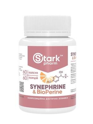 Жироспалювач проблемних зон Stark Pharm Stark Synephrine & BioPerine 30 мг, 60 капсул