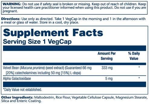 Мукуна пекуча Solaray Mucuna Pruriens 333 мг, 60 капсул